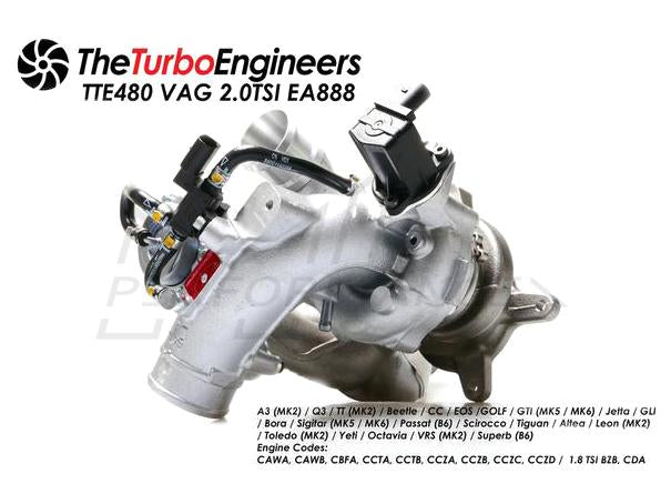 TTE VW 2.0T TSI Turbocharger Upgrade TTE480 EA888 Gen1 (Golf GTI Leon