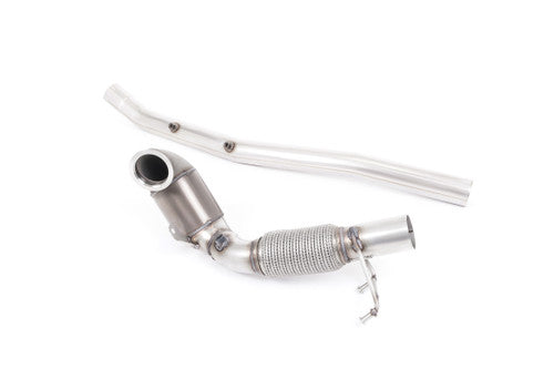 Large Bore Downpipe and Hi-Flow Sports Cat - 200 Cell Race High Flow Sports Cat and includes GPF Delete Section - T-Roc - R 2.0TSI 300ps (with OPF/GPF) - 2019 - 2021 - SSXVW515