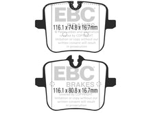 Load image into Gallery viewer, EBC BMW F90 M5 Bluestuff NDX Trackday Rear Brake Pads - Brembo Caliper